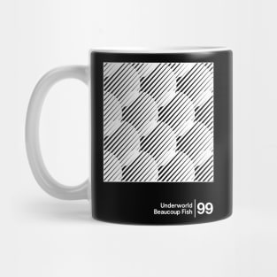 Underworld - Beaucoup Fish / Minimal Style Graphic Artwork Design Mug